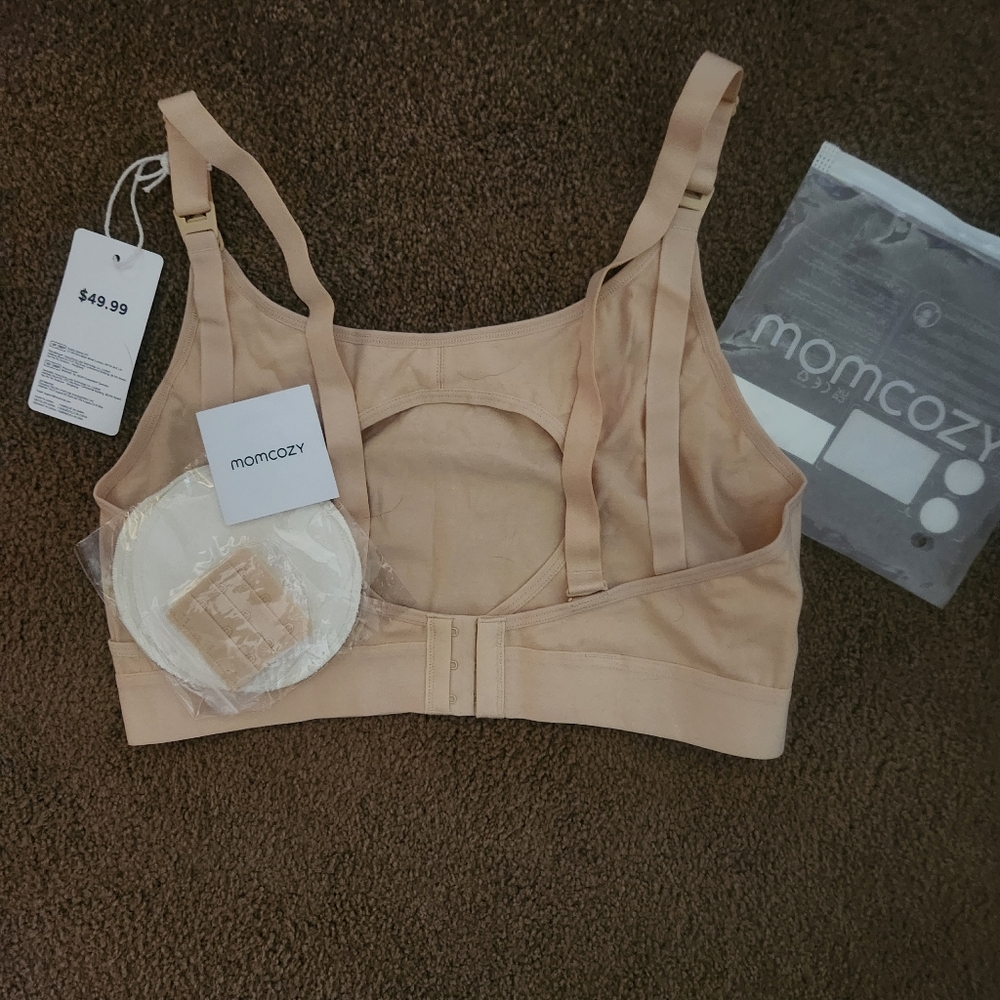 Mom Cozy- Nursing Breast Feeding Sports Type Bra- Size Large